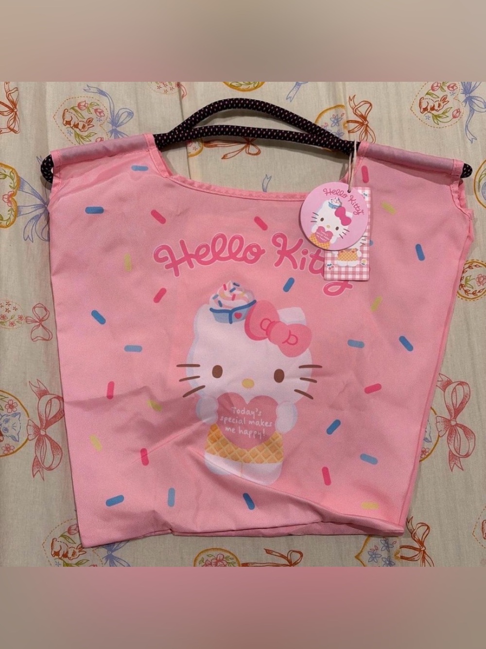 Hello Kitty Pink Sprinkle & Ice Cream Tote
